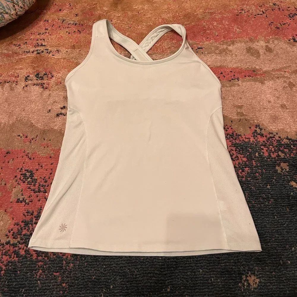 Athleta light teal Tank Top with Crossback